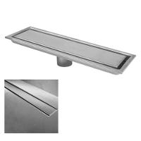 Ralo Linear Oculto Inox 40cm Banheiro Lavabo Anti Odor Anti Inseto Invisivel Seguro Higienico - 1