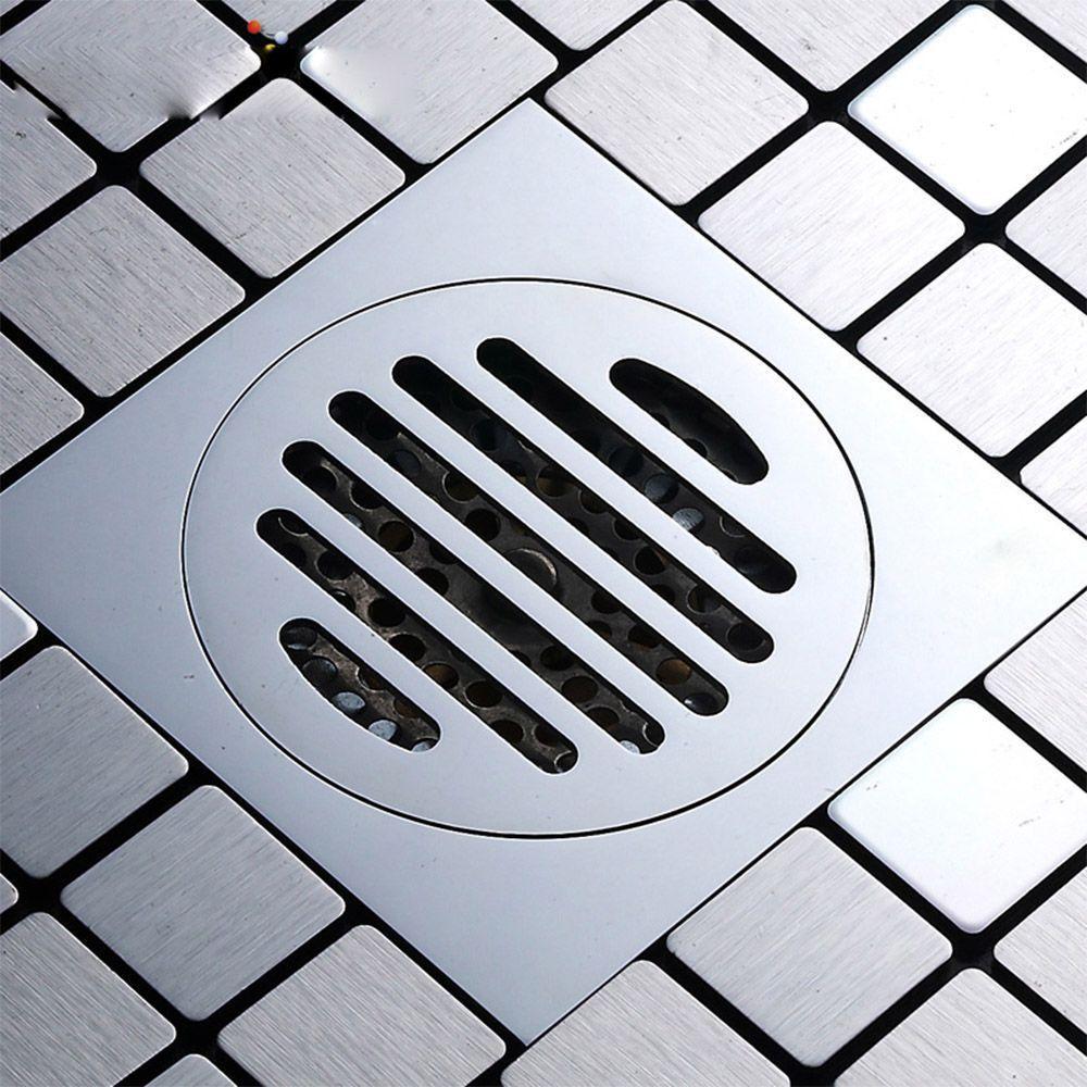 Ralo Abertura Anti Insetos Inox Para Banheiro 10x10 Anti Odor - 2