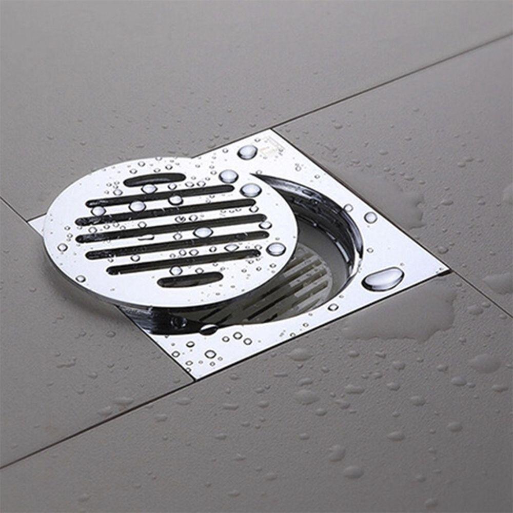 Ralo Abertura Anti Insetos Inox Para Banheiro 10x10 Anti Odor - 5