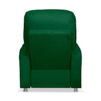 Poltrona Do Papai Reclinável Confortável Suede Verde - 2