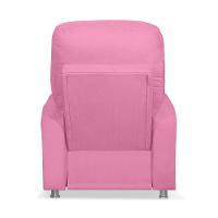 Poltrona Do Papai Reclinável Confortável Suede Rosê