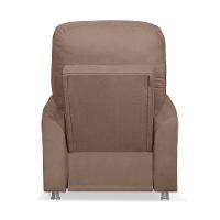 Kit 02 Poltrona Do Papai Reclinável Confortável Suede Capuccino - 3
