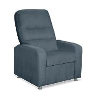 Kit 02 Poltrona Do Papai Reclinável Confortável Suede Azul Turquesa