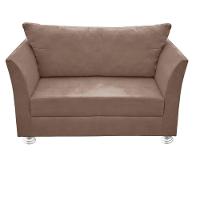 Namoradeira Lisboa 02 Lugares Para Sala Salão Escritório Capuccino - 1