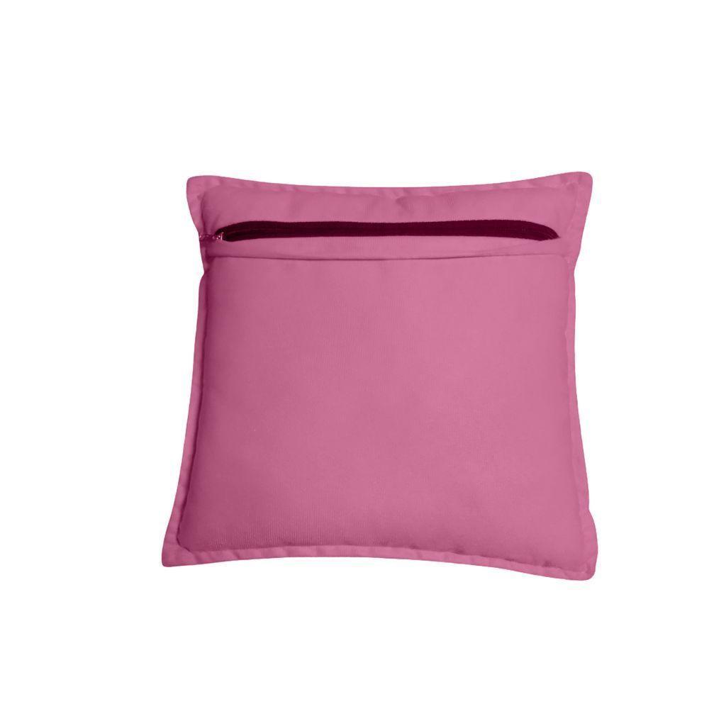 Kit 4 Almofadas Decorativas Cheias Com Ziper Suede Rosê - 2