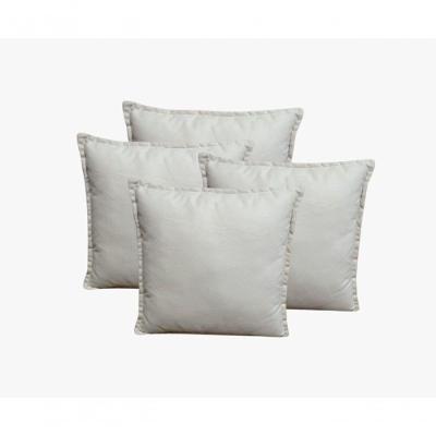 Kit 4 Almofadas Decorativas Cheias Com Ziper Suede Bege