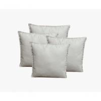 Kit 4 Almofadas Decorativas Cheias Com Ziper Suede Bege - 1