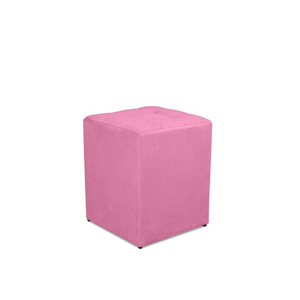 Kit 01 Namoradeira Opala 02 Puff Quadrado 02 Almofadas Rosê - 3