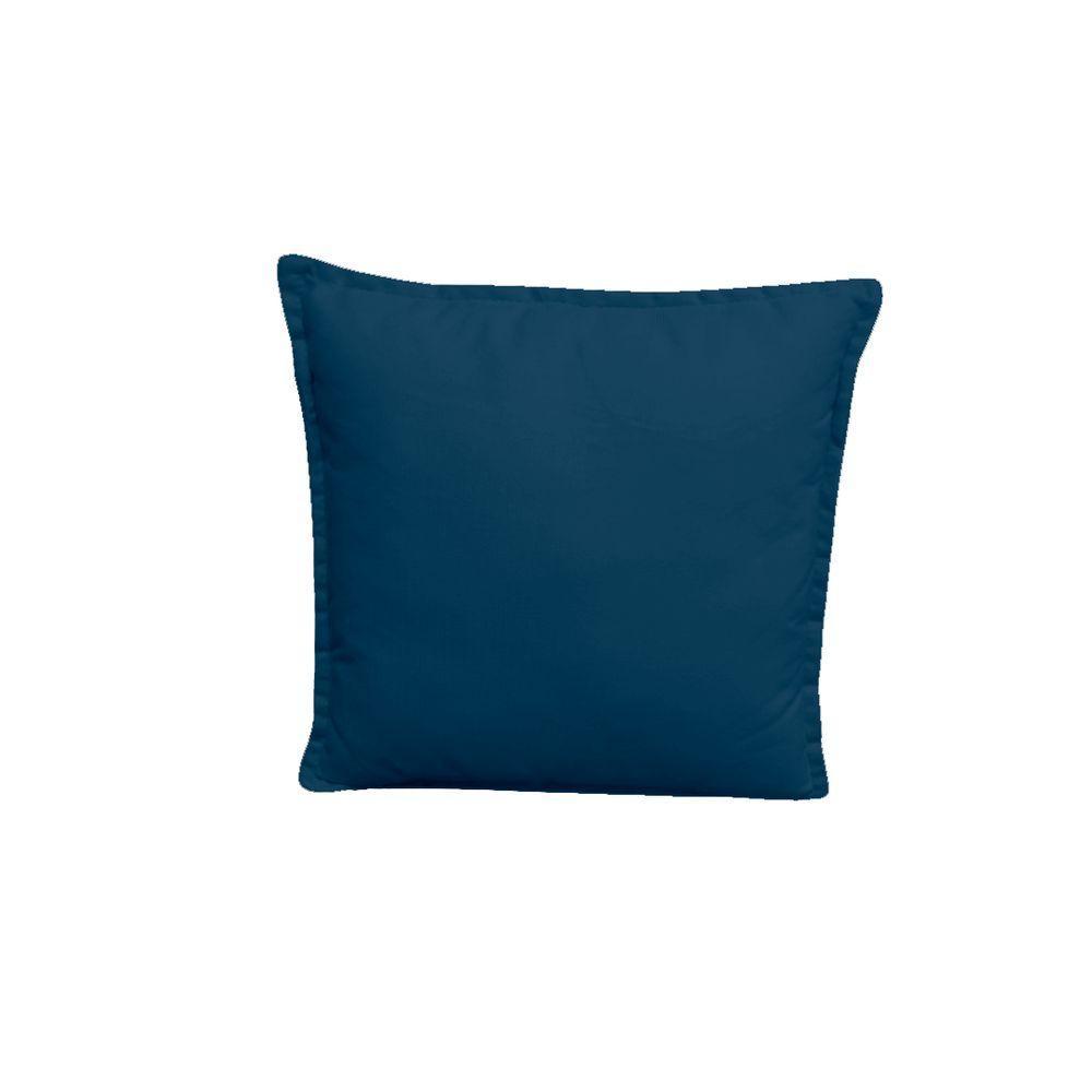 Kit 4 Almofadas Decorativas Cheias Com Ziper Suede Azul Marinho - 3