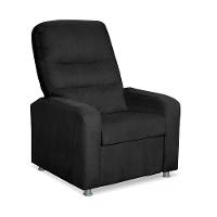 Kit 02 Poltrona Do Papai Reclinável Confortável Suede Preto - 2