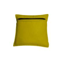 Kit 4 Almofadas Decorativas Cheias Com Ziper Suede Amarela - 3