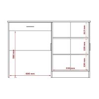 Mesa Computador Com Portas E Gavetas Space Branco/nature - Patrimar - 2