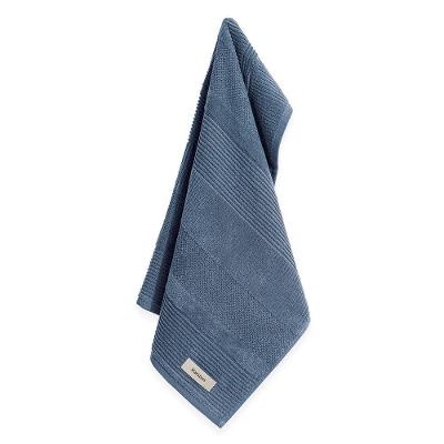 Toalha De Rosto Karsten Realce 100% Algodão 48cm X 70cm Azul Sereno