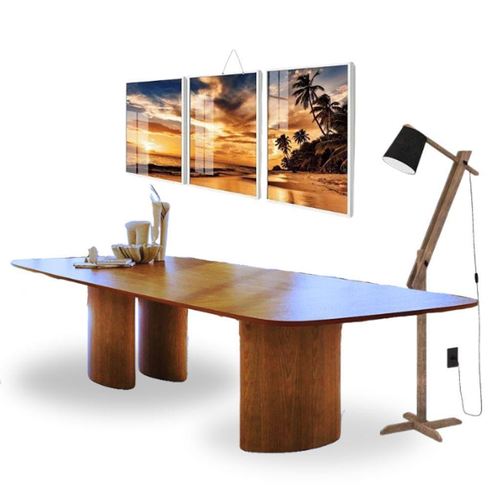 Ipanema: Mesa De Jantar Retangular Em Freijó 270x140cm - 2