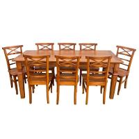 Mesa De Jantar Madeira Maciça 200 X 90 Com 08 Cadeiras Abc Sudeste Rústico - 3