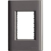 Placa 3 Postos 4x2 Tramontina Giz Titânio Suporte Tramontina - 1