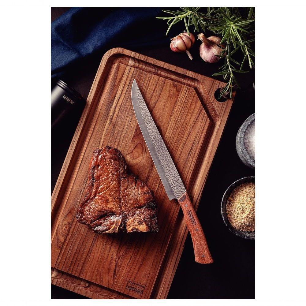 Faca Butcher Tramontina Nômade Com Lâmina Aço Inox Cabo Madeira 10pol Tramontina - 3