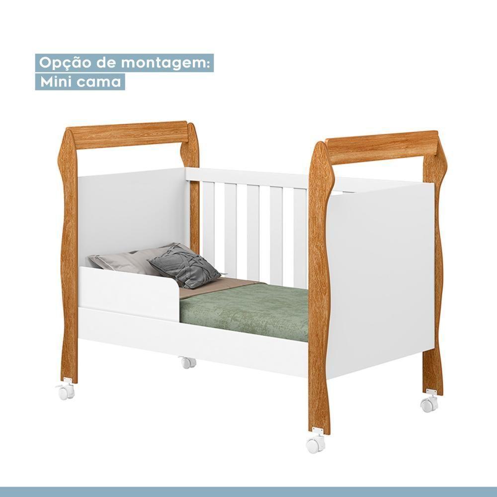 Berço Mini Cama Soninho 3 Em 1 Tigus Baby Amadeirado - 7