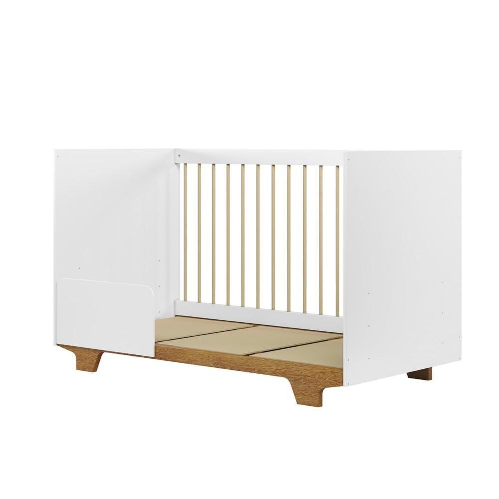 Berço Mini Cama Flocos Tigus Baby Branco Madeirado Ypê - 9