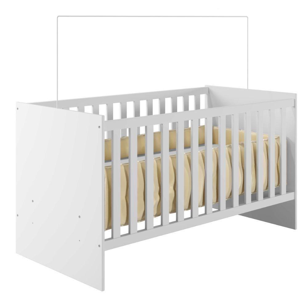 Berço Com Suporte Mosquiteiro Life Tigus Baby Branco - 1