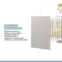 Berço Com Suporte Mosquiteiro Life Tigus Baby Branco - 5