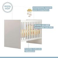 Berço Com Suporte Mosquiteiro Life Tigus Baby Branco - 8