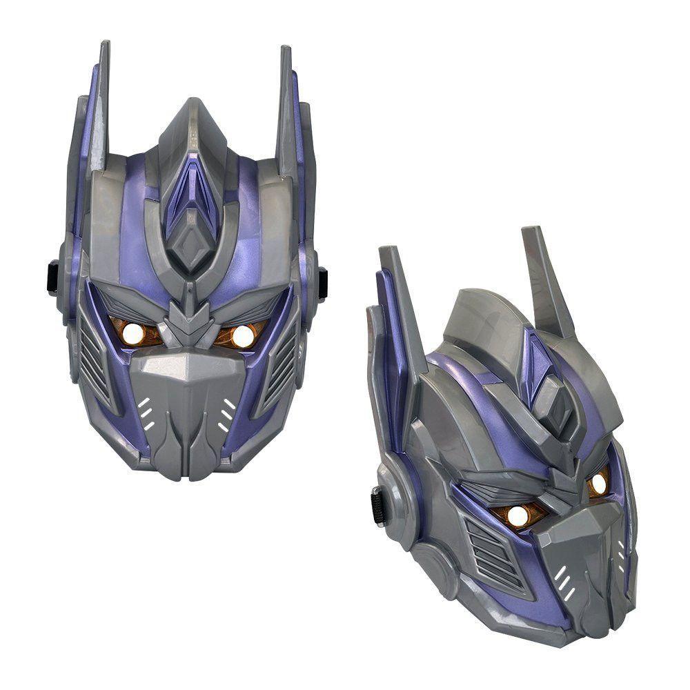 Máscara De Robô Infantil Azul Com Luzes E Sons - 3