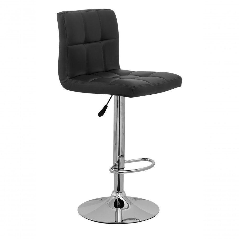 Kit Com 2 Banquetas Gomos Confort , Giratoria, Com Regulagem De Altura Preta - 4