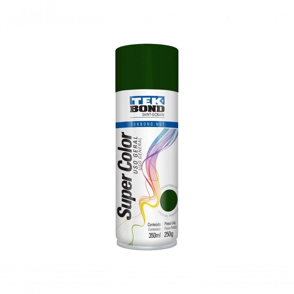 Tinta Spray Tekbond Uso Geral Verde Escuro 350ml-250g C-6 Pcs - 1