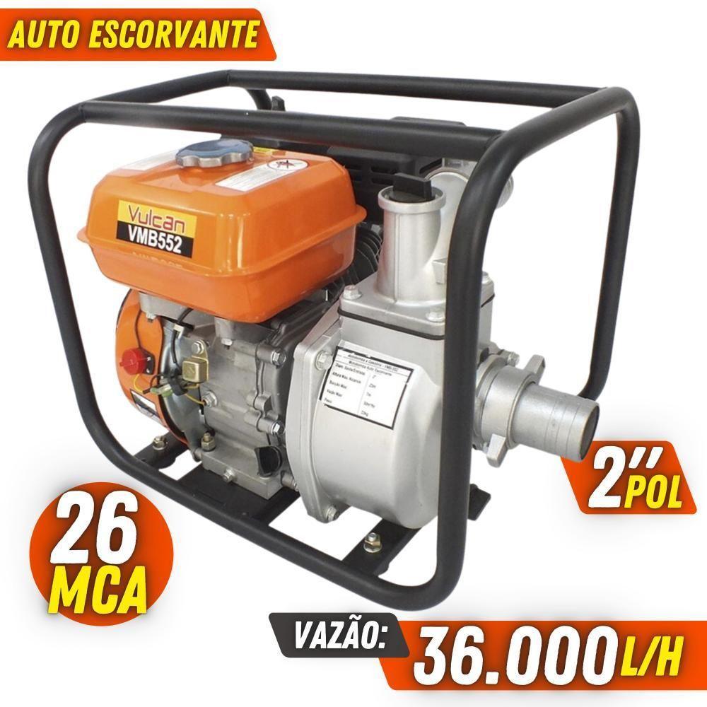 Motobomba D?água Gasolina Vulcan 4t 163cc Autoescorvante 2" - 2