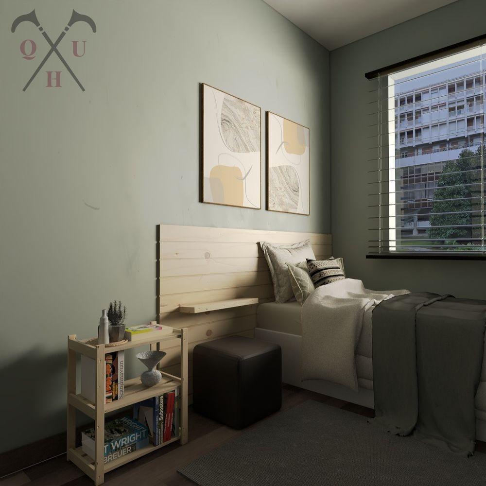 Movel Cabeceira 3 Andares Design Piramide   - 2