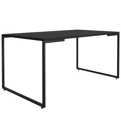 Mesa De Jantar Para 4 Lugares 160cm Indy F02 Preto/preto