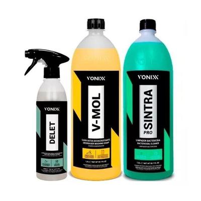 Kit Lava Auto V Mol 1,5l Delet 500ml Sintra Pro 1,5l Vonixx