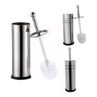 Escova Sanitária Banheiro Limpeza Com Suporte Em Inox - 2