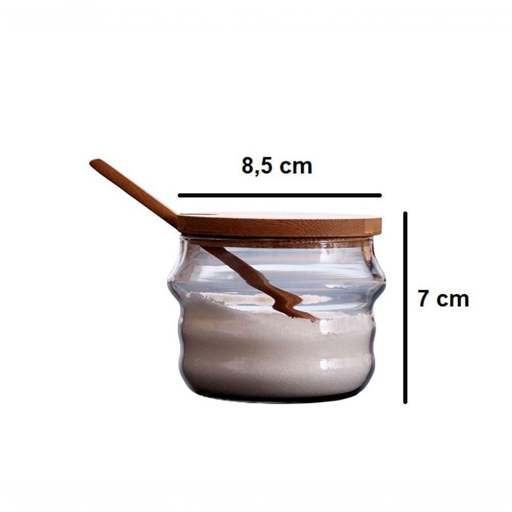 Conjunto Porta Tempero De Bambu Com 4 Potes Tamanduá-bandeira - Ilovecoffee - 7