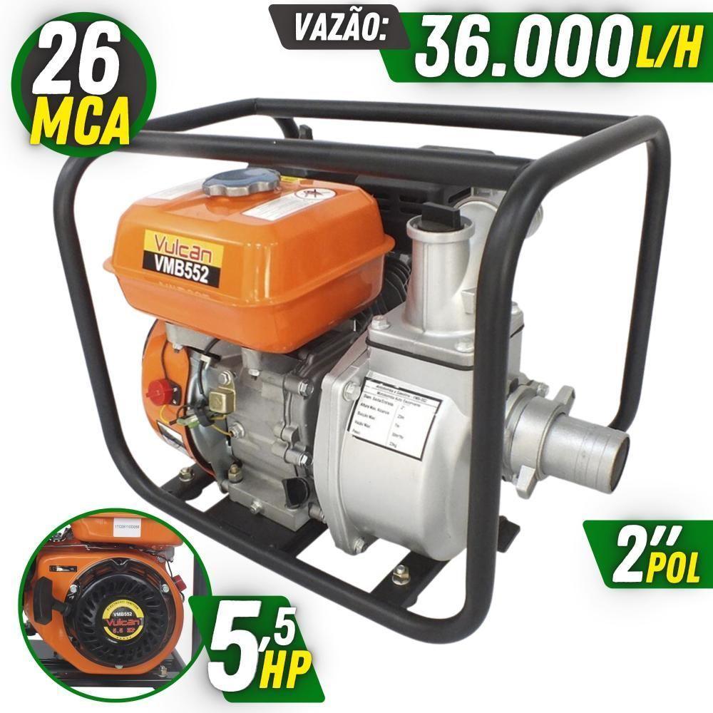 Motor Bomba á Gasolina Vulcan 4t 5,5hp 2pol 36.000 Litros-h - 2