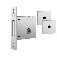 Fechadura Auxiliar Trava Stam 1004 Inox Roseta Quadrada Cromado - 1