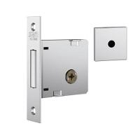 Fechadura Auxiliar Trava Stam 1004 Inox Roseta Quadrada Cromado