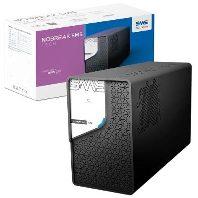 Nobreak 1400va Sms Tech, Entrada Bivolt Automático, Saída 115v, 8 Tomadas - 29305