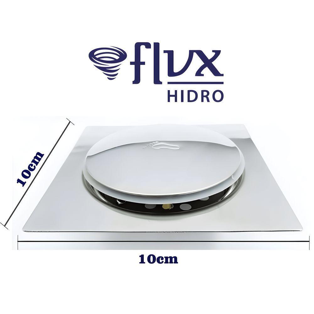 Ralo Click Inteligente Para Banheiro 10 X 10 Inox Flux Hidro - 3