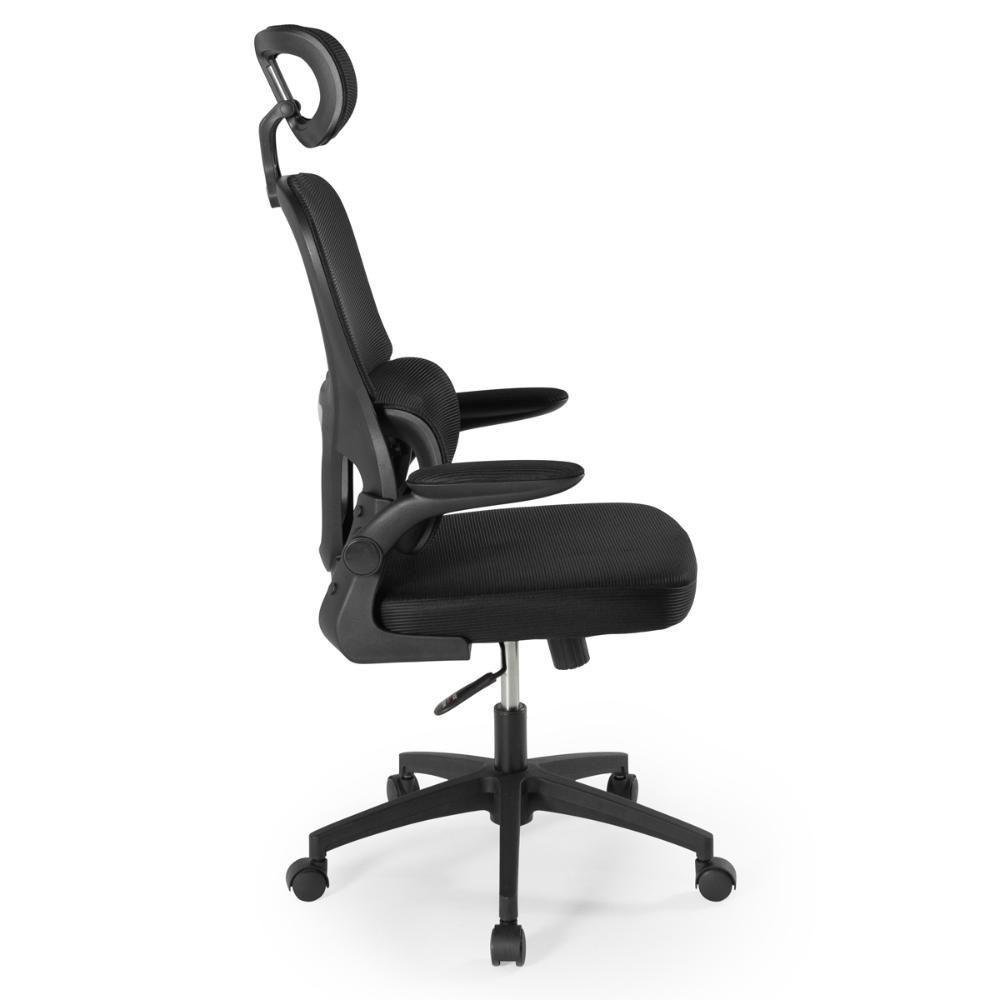 Kit 8 Cadeiras De Escritório Giratória Executiva Atenas Com Regulagem De Altura - Preto - 6