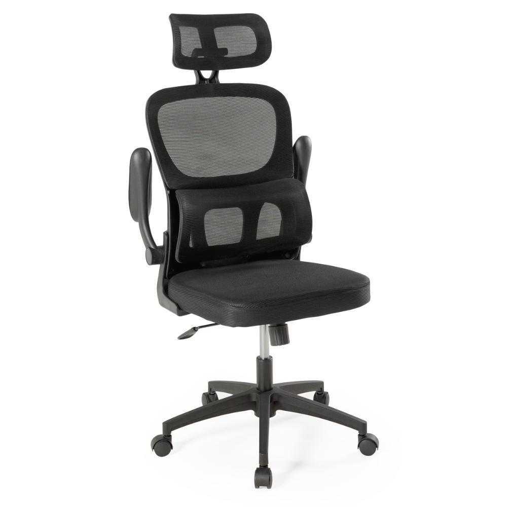 Kit 8 Cadeiras De Escritório Giratória Executiva Atenas Com Regulagem De Altura - Preto - 7