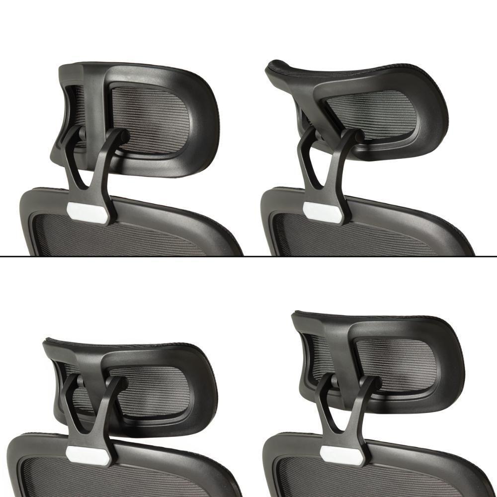 Kit 2 Cadeiras De Escritório Giratória Executiva Atenas Com Regulagem De Altura - Preto - 2
