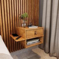 Mesa De Cabeceira Basco Com 1 Gaveta Nature Nature - 6