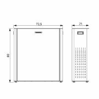 Lixeira Tramontina Sassari Plus 65 + 65 Litros Em Aço Inox Scotch Brite Sem Tampa - 2