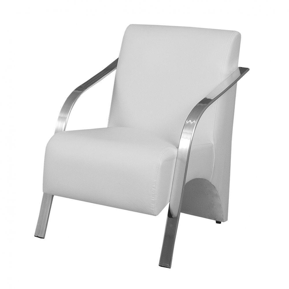 Poltrona Vênus 1 Lugar Braço Alumínio D Salla Tecido Sintético - 1