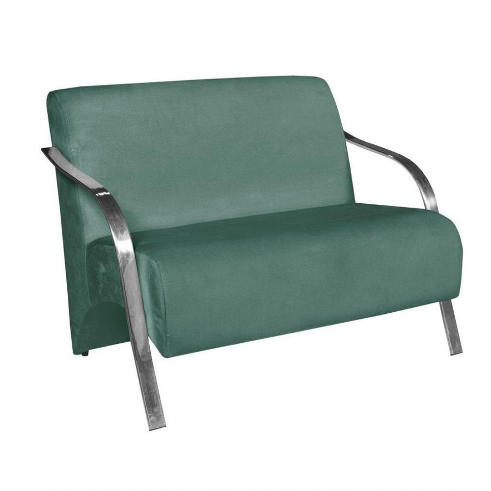 Poltrona Namoradeira 2 Lugares Vênus Braço Alumínio D Salla - 1