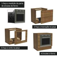 Balcão Para Forno 80 X 60 Cm Sem Tampo Rustic - 8