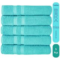 Kit 5 Toalhas Super Grossa E Felpuda Macia 80x150cm Beka - Verde Claro Verde Claro - 2