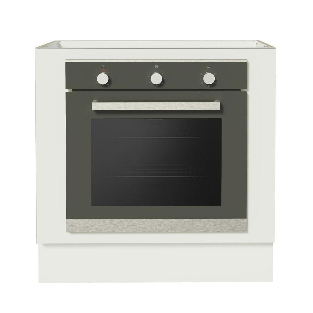 Balcão Para Forno De Embutir 80 X 60 Cm Sem Tampo Branco Agata, Glamy, Stella Madesa Branco - 7